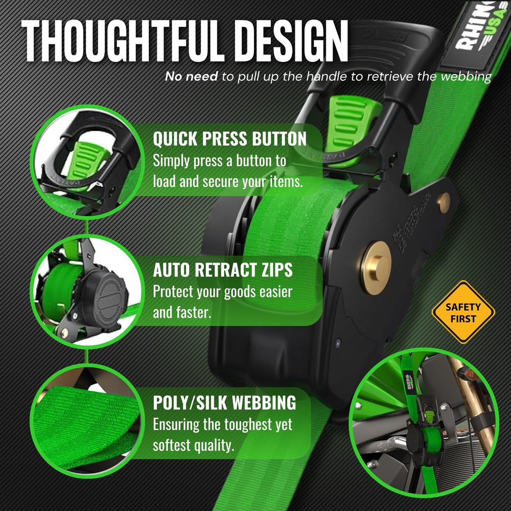 ๐ Limited Time โ Upgraded 2025 Retractable Ratchet Strap (Perfect Gift for Men๐)
